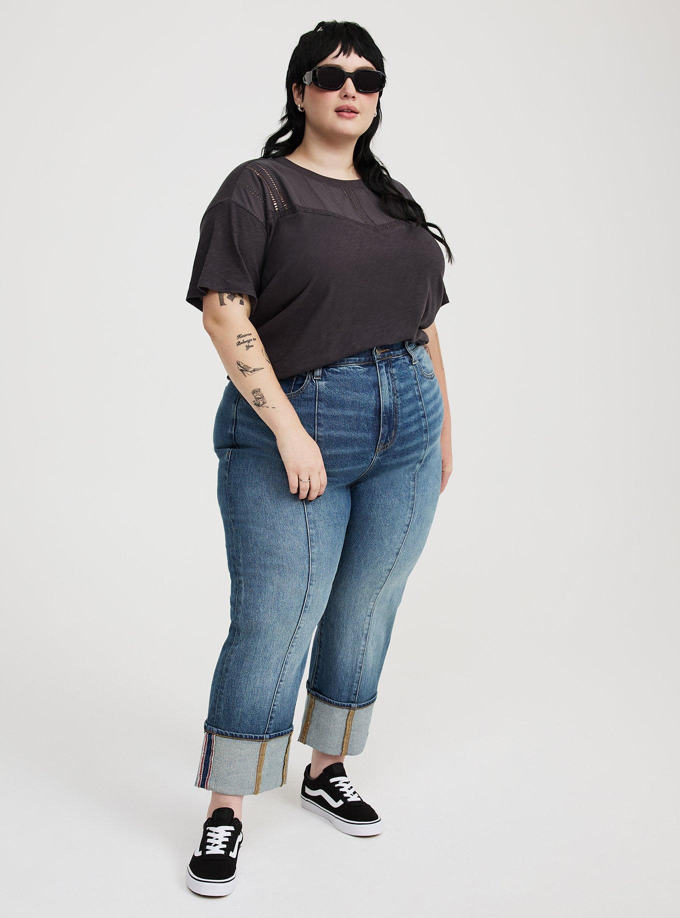 Heritage Slub Woven Yoke Crew Tee