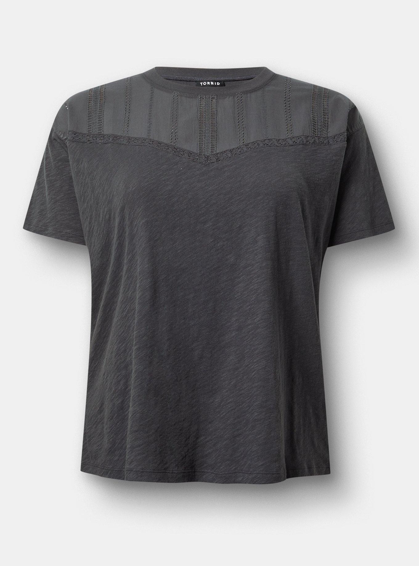 Heritage Slub Woven Yoke Crew Tee