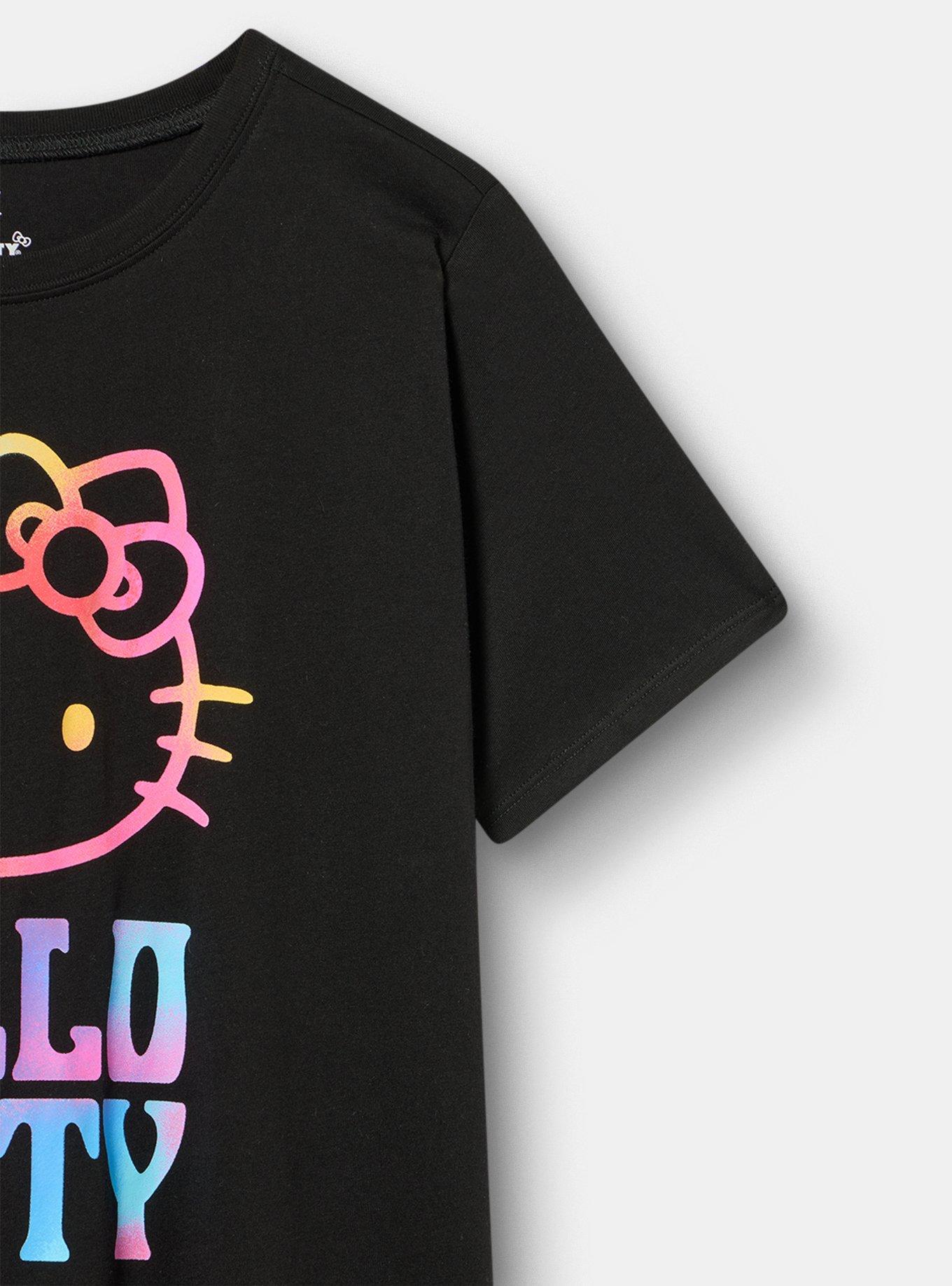 Hello Kitty Classic Cotton Jersey Tee, HELLO KITTY DEEP BLACK, alternate
