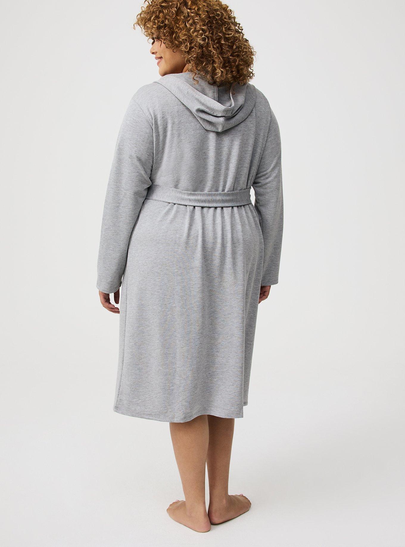Lightweight French Terry Hooded Sleep Robe