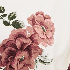 Cotton Crew Boxy Tee, FLOCKING FLORAL BIRCH, swatch