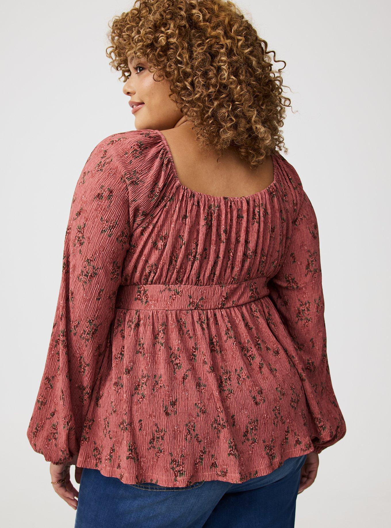 Cinch Front Babydoll Top