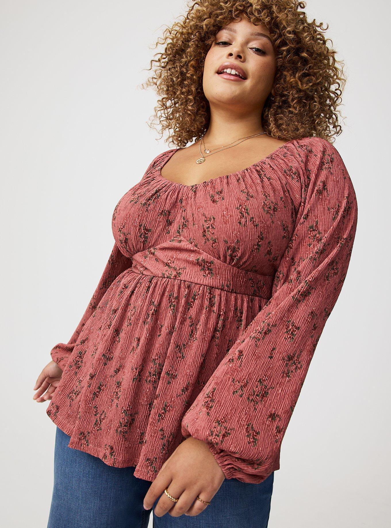 Cinch Front Babydoll Top