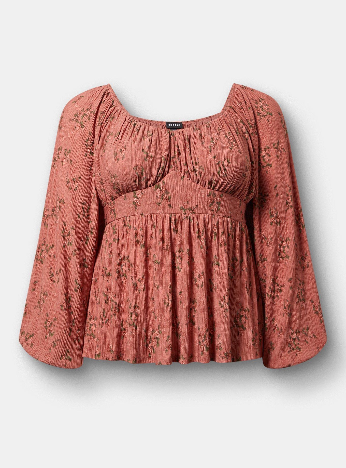 Cinch Front Babydoll Top