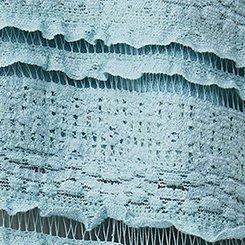 French Terry Lace Mix Hoodie, STONE BLUE, swatch