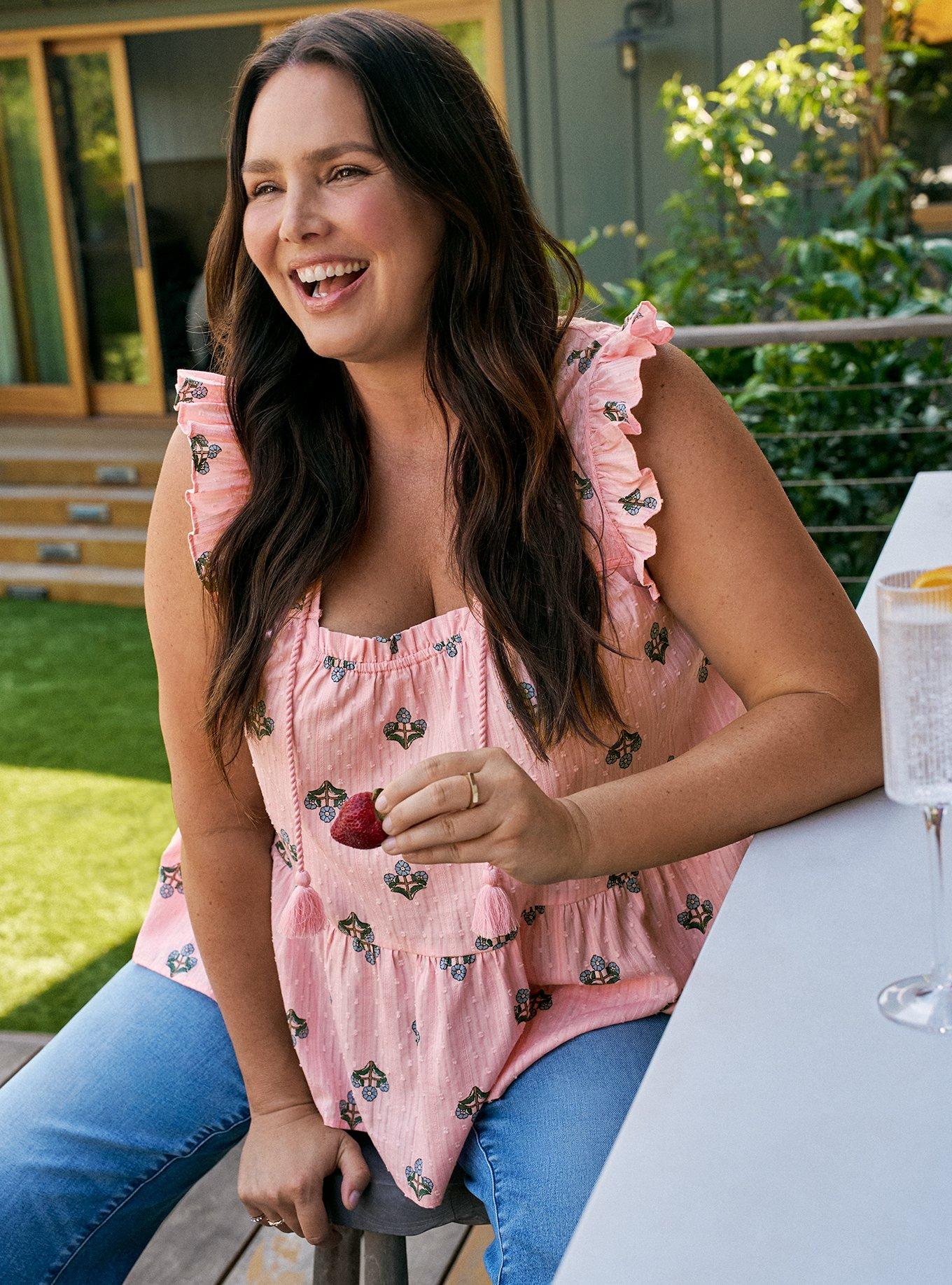 Belle Isle Tie-Front Tiered Top