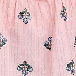 Plus Size Belle Isle Tie-Front Tiered Top, DEE MOTIFS TICKLED PINK, swatch