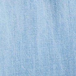 Plus Size Oversized Denim Tunic Shirt, LIGHT WASH, swatch