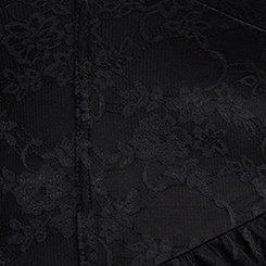 Stretch Lace Bustier Maxi Dress, DEEP BLACK, swatch