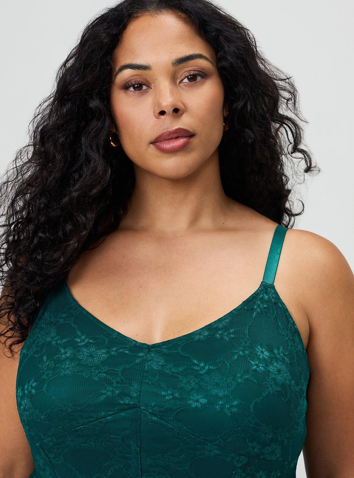 Stretch Lace Bustier Maxi Dress, BOTANICAL GARDEN, alternate