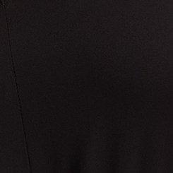 Plus Size Flutter-Sleeve V-Neck Jumpsuit, DEEP BLACK, swatch