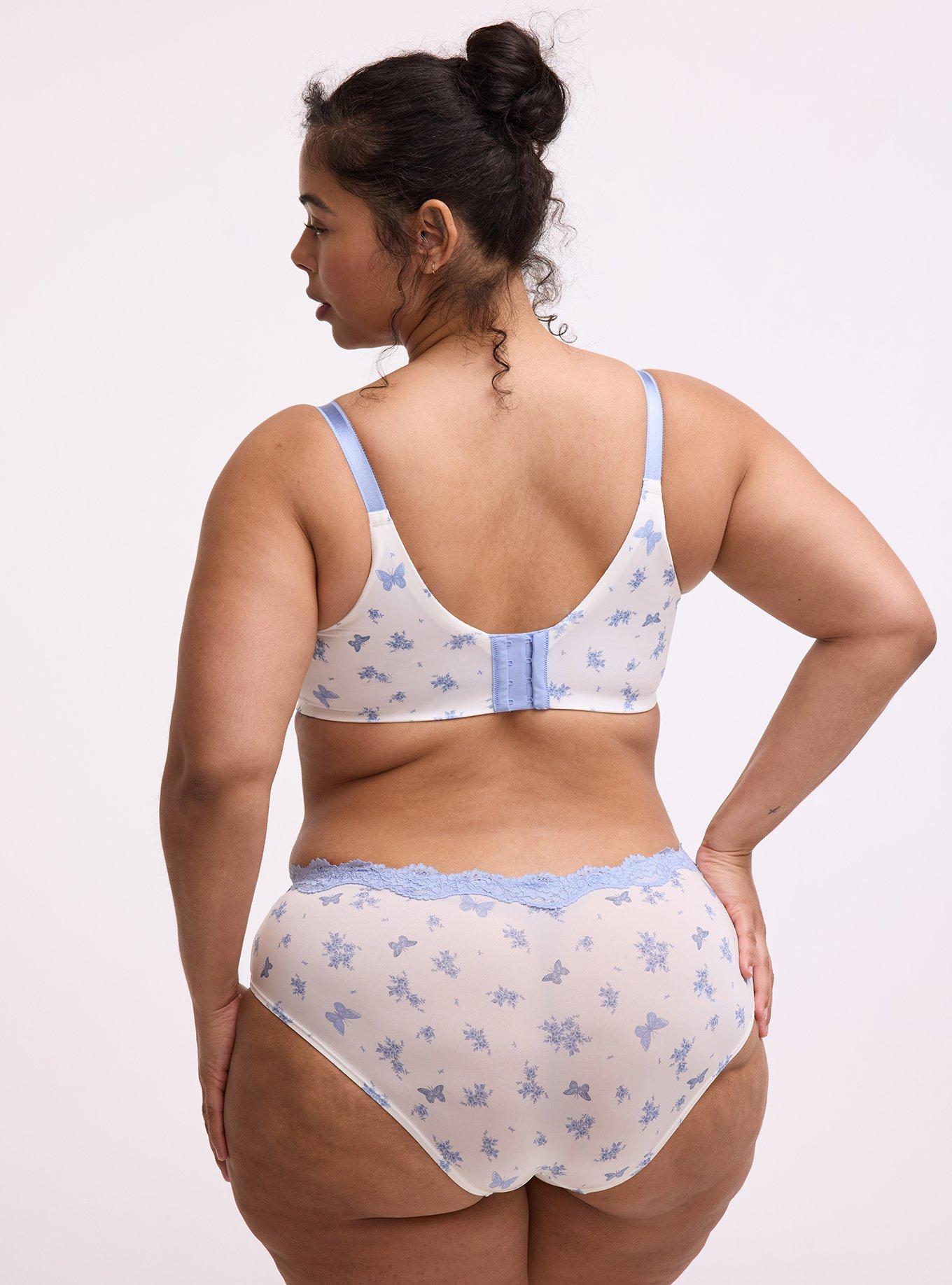 Second Skin Lace Trim Mid-Rise Hipster Panty, COQUETTE FLORAL, alternate