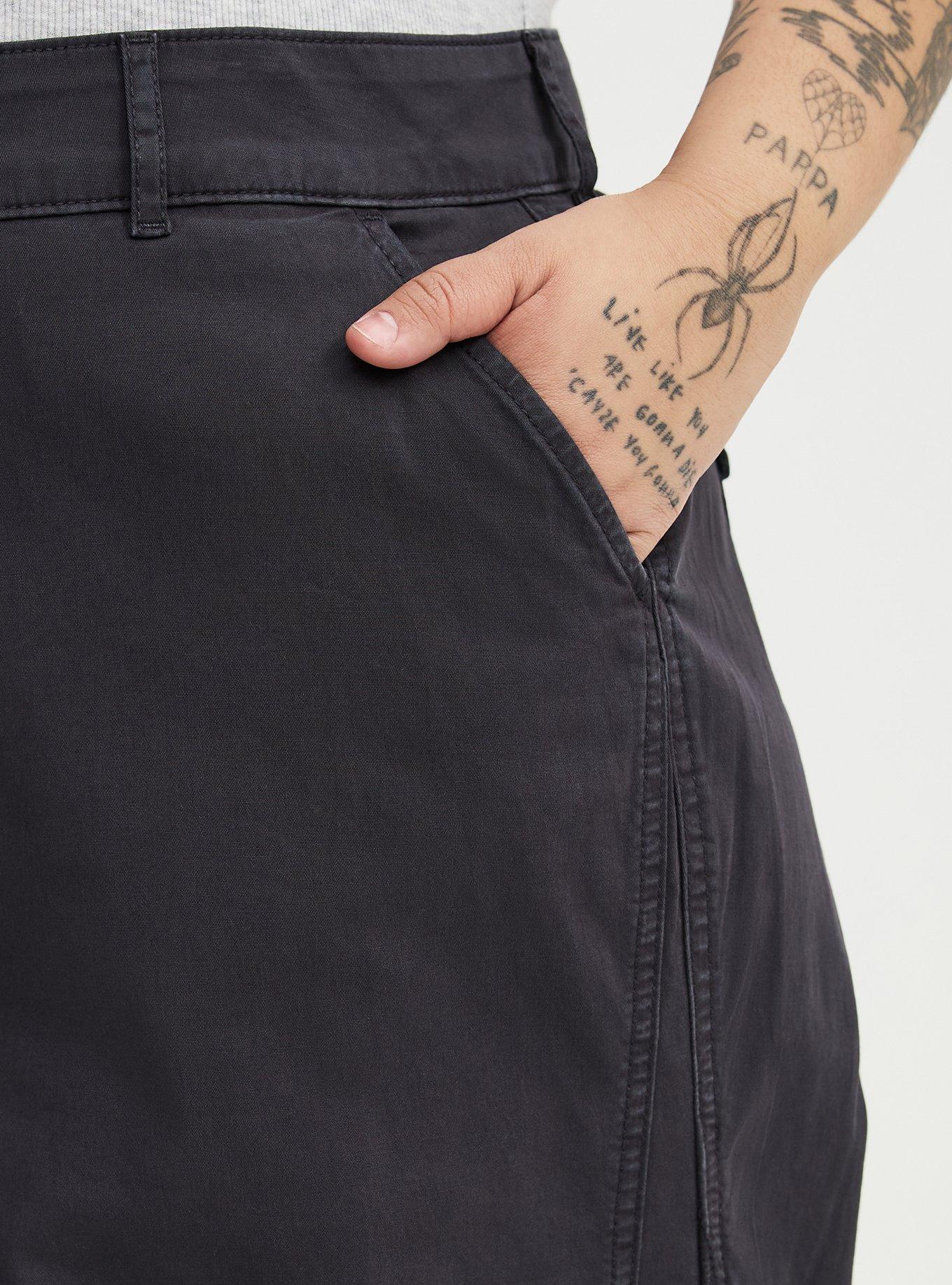 High-Rise Wide-Leg Baggy Chino Pant, PHANTOM, alternate