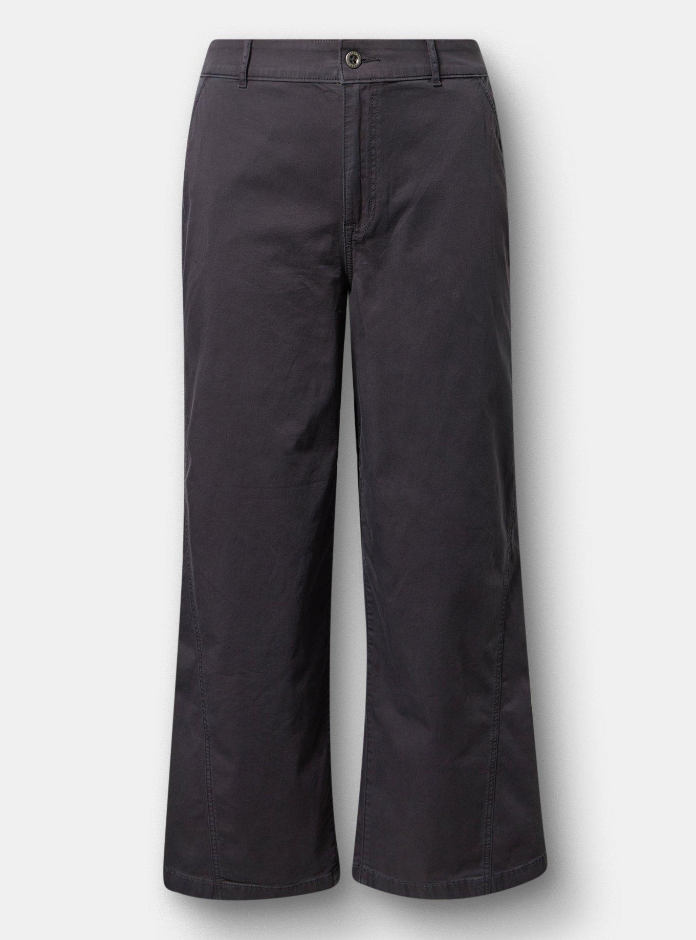High-Rise Wide-Leg Baggy Chino Pant, PHANTOM, hi-res