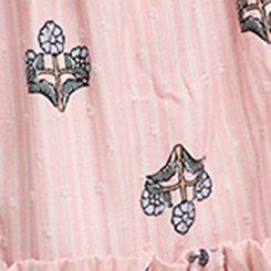 Belle Isle Puff Sleeve Mini Dress, DEE MOTIFS TICKLED PINK, swatch