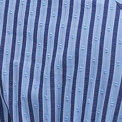 Plus Size Belle Isle Puff Sleeve Mini Dress, WINSTON STRIPE BLUE, swatch
