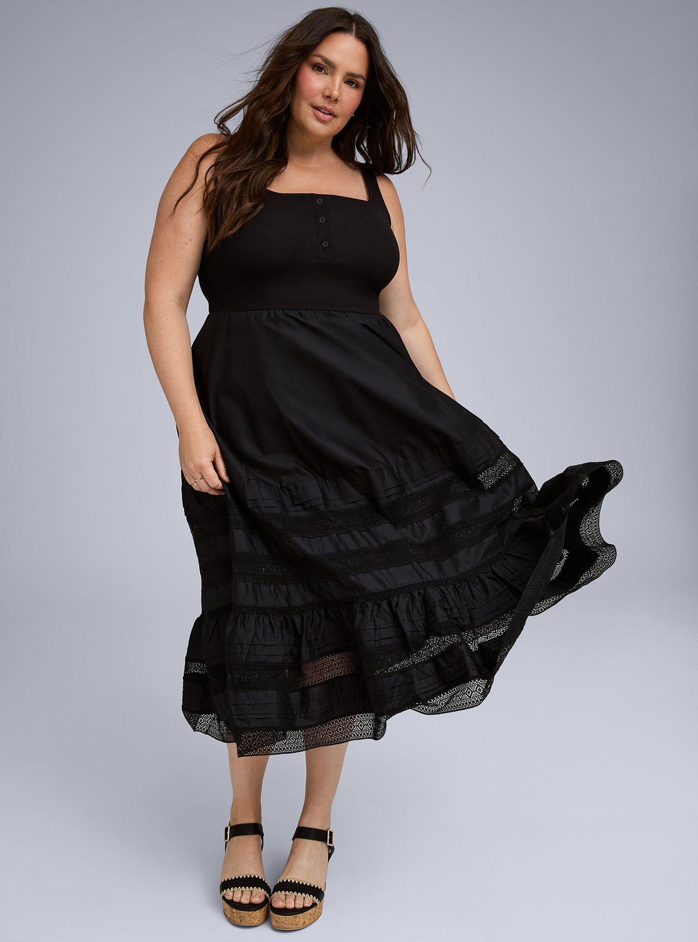 conservative black dress Matteau Tank Midi Dress - Black main image 0