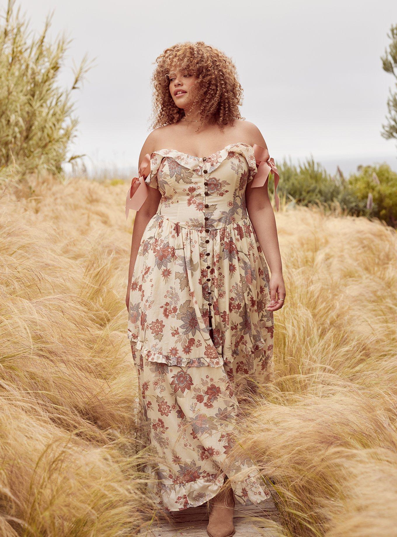 Festi Drop Waist Maxi Dress