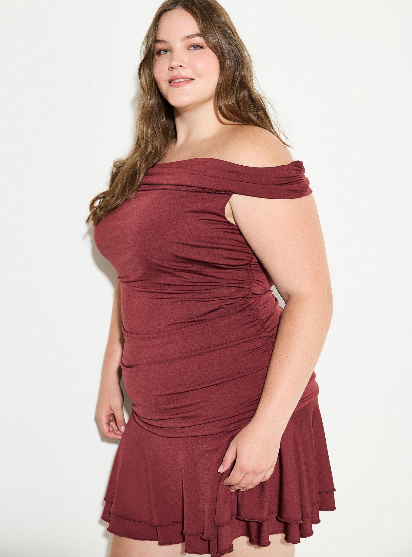 LoveSick Off-Shoulder Mini Dress
