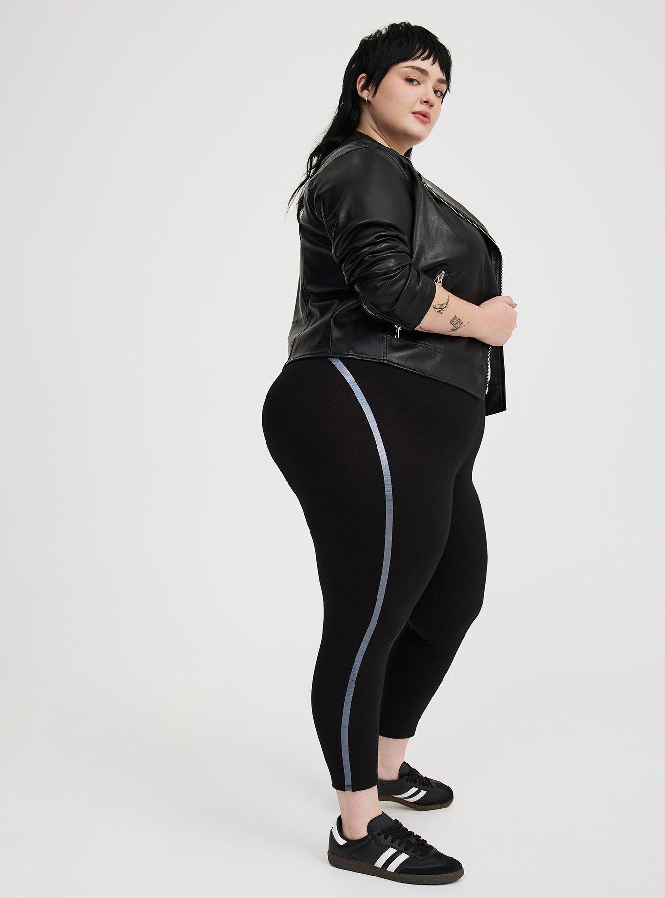 Crop Side Foiled Legging