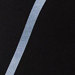 Crop Side Foiled Legging, DEEP BLACK, swatch