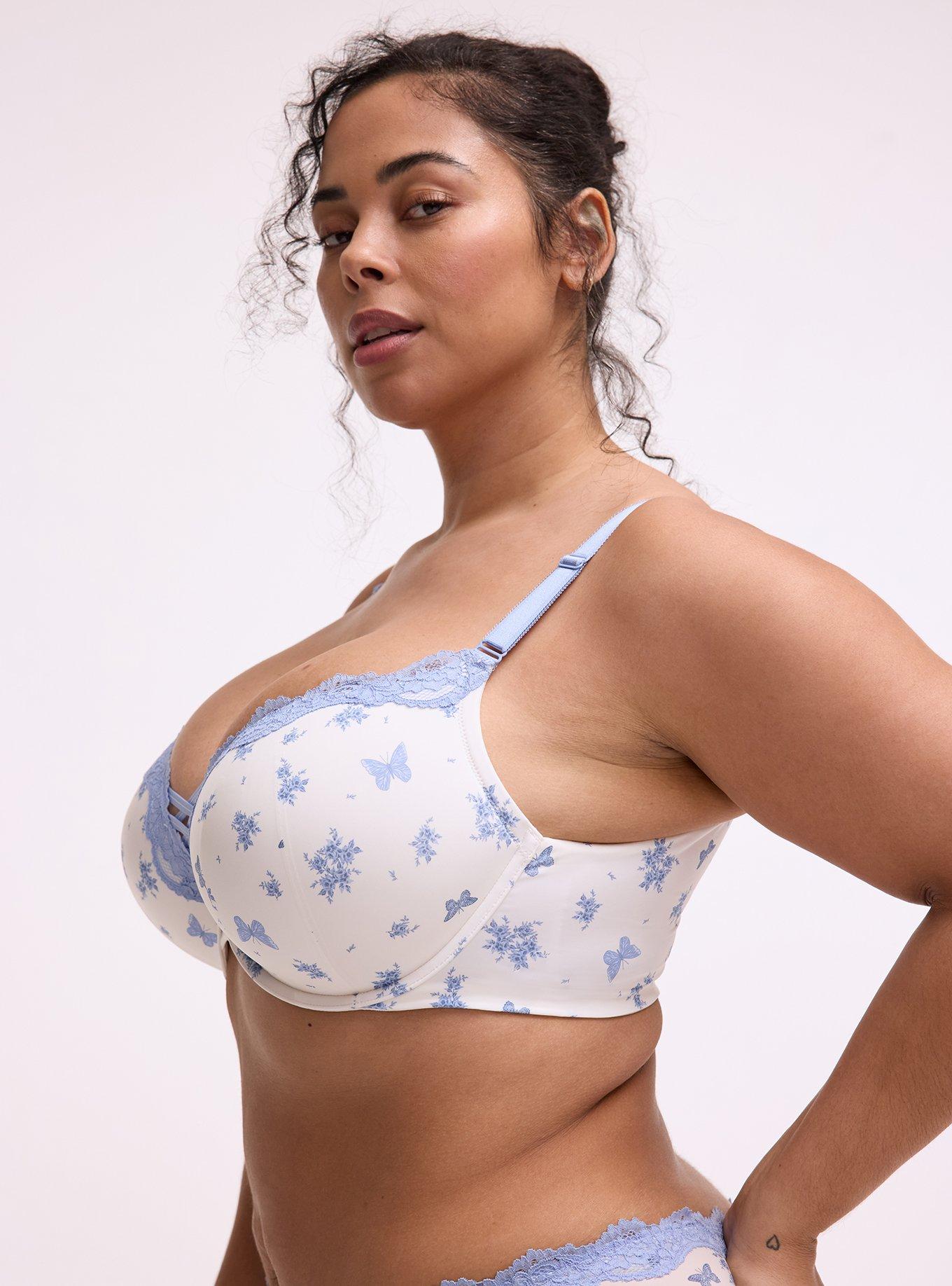 XO Plunge Push-Up Smooth Bra, COQUETTE FLORAL, alternate