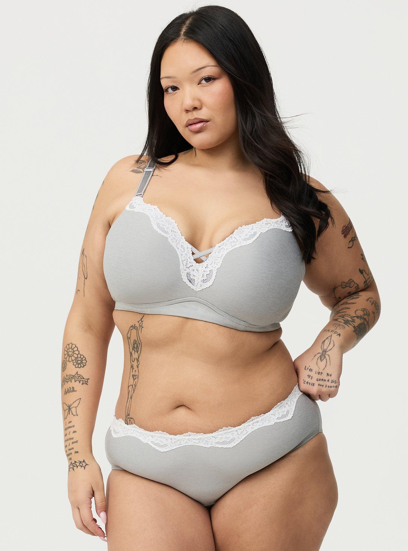 Wire-Free Push-Up Smooth Bra, LIGHT HEATHER GRAY, alternate