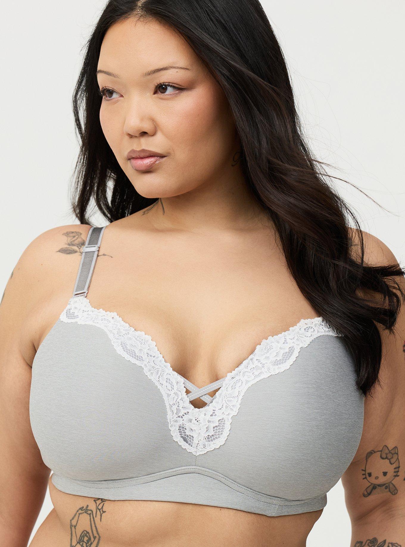Dream Wire-Free Push-Up Bra, LIGHT HEATHER GRAY, hi-res
