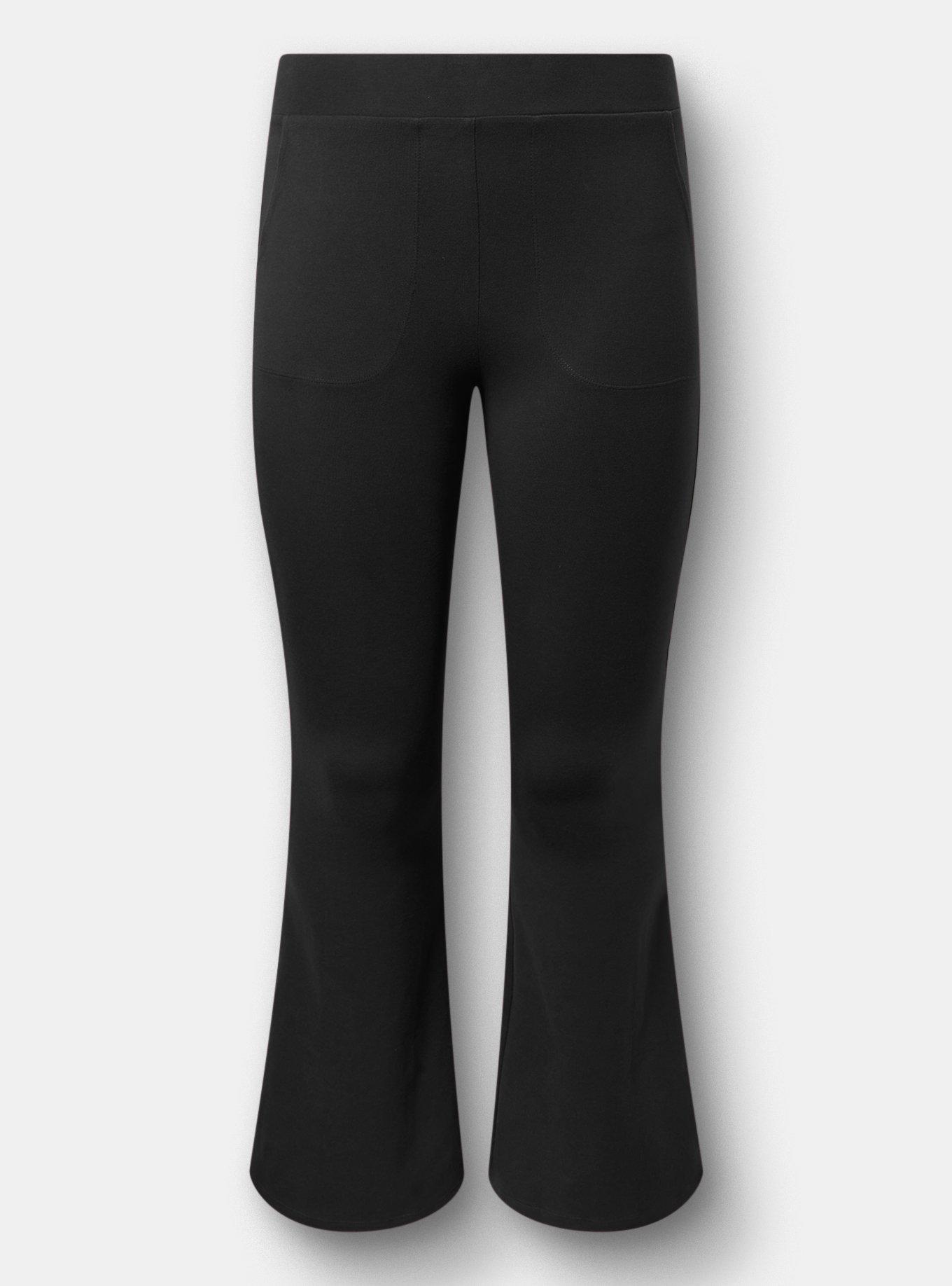 Full-Length Pocket Flare Legging, DEEP BLACK, hi-res