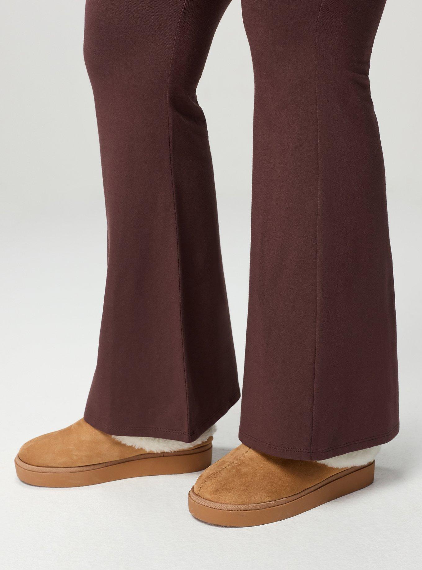Full Length Pocket Flare Legging, PUCE, alternate