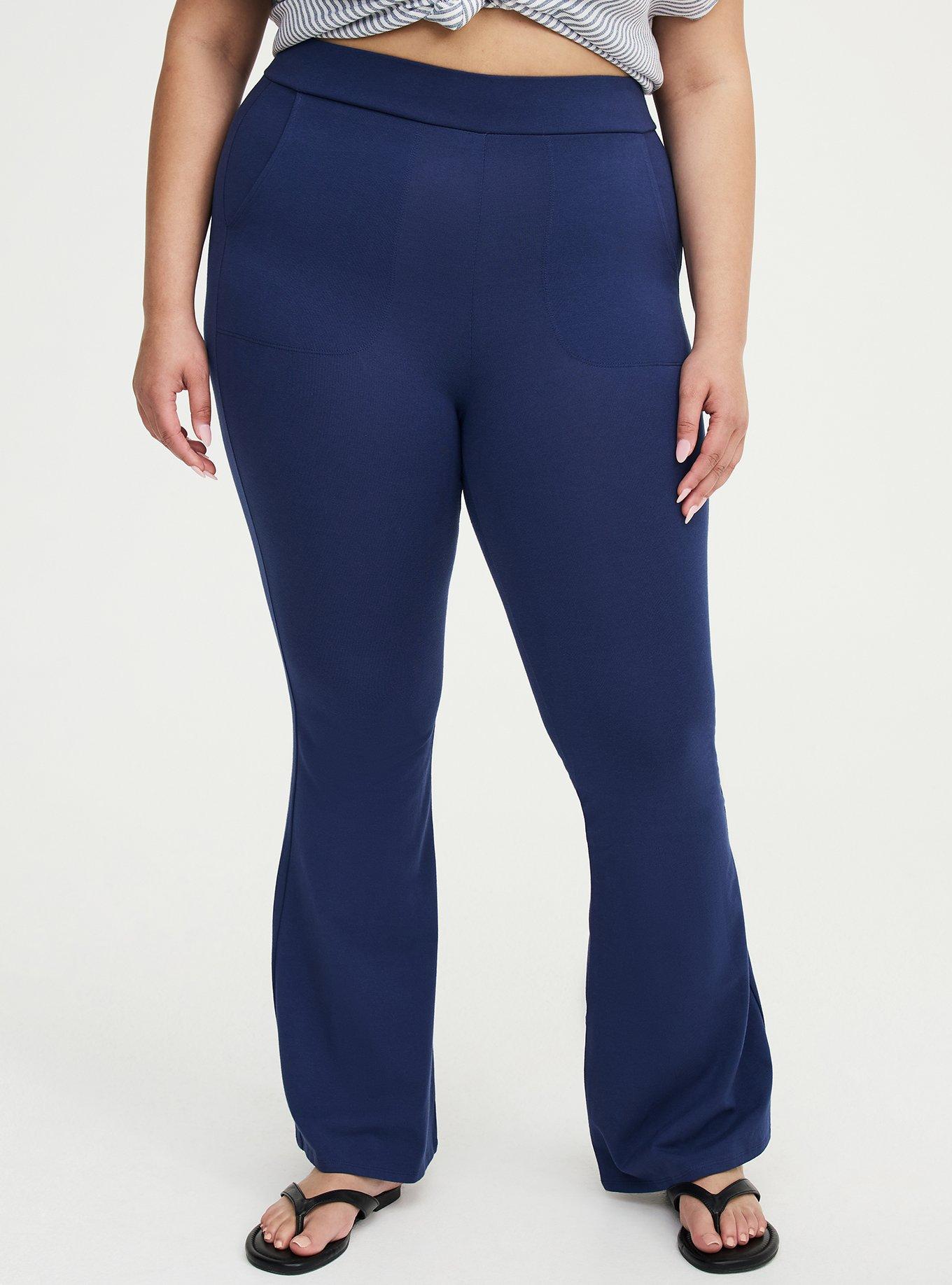 Full-Length Pocket Flare Legging, MEDIEVAL BLUE, alternate