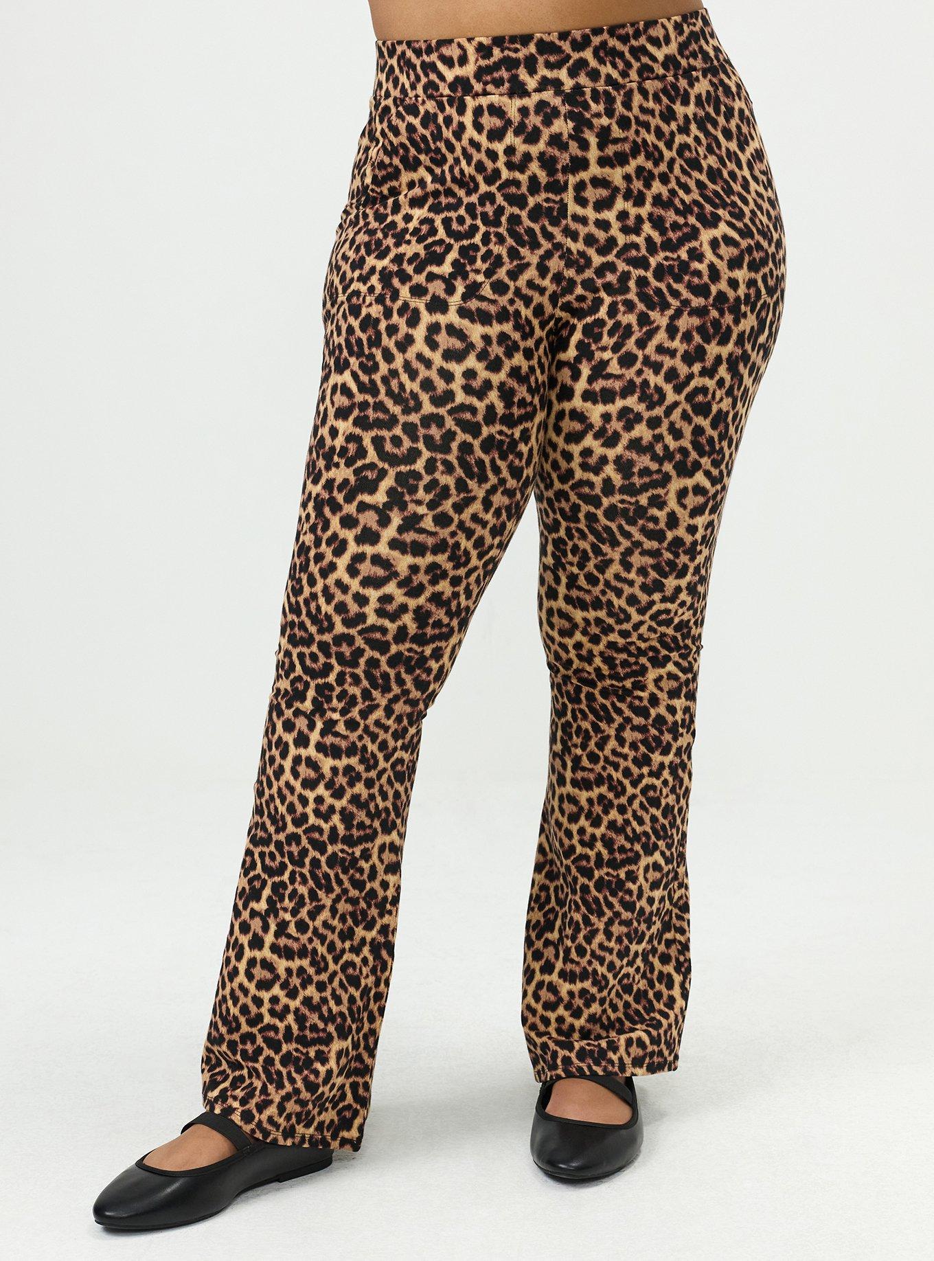 Full Length Pocket Flare Legging, ON THE PROWL LEOPARD MULTI, alternate