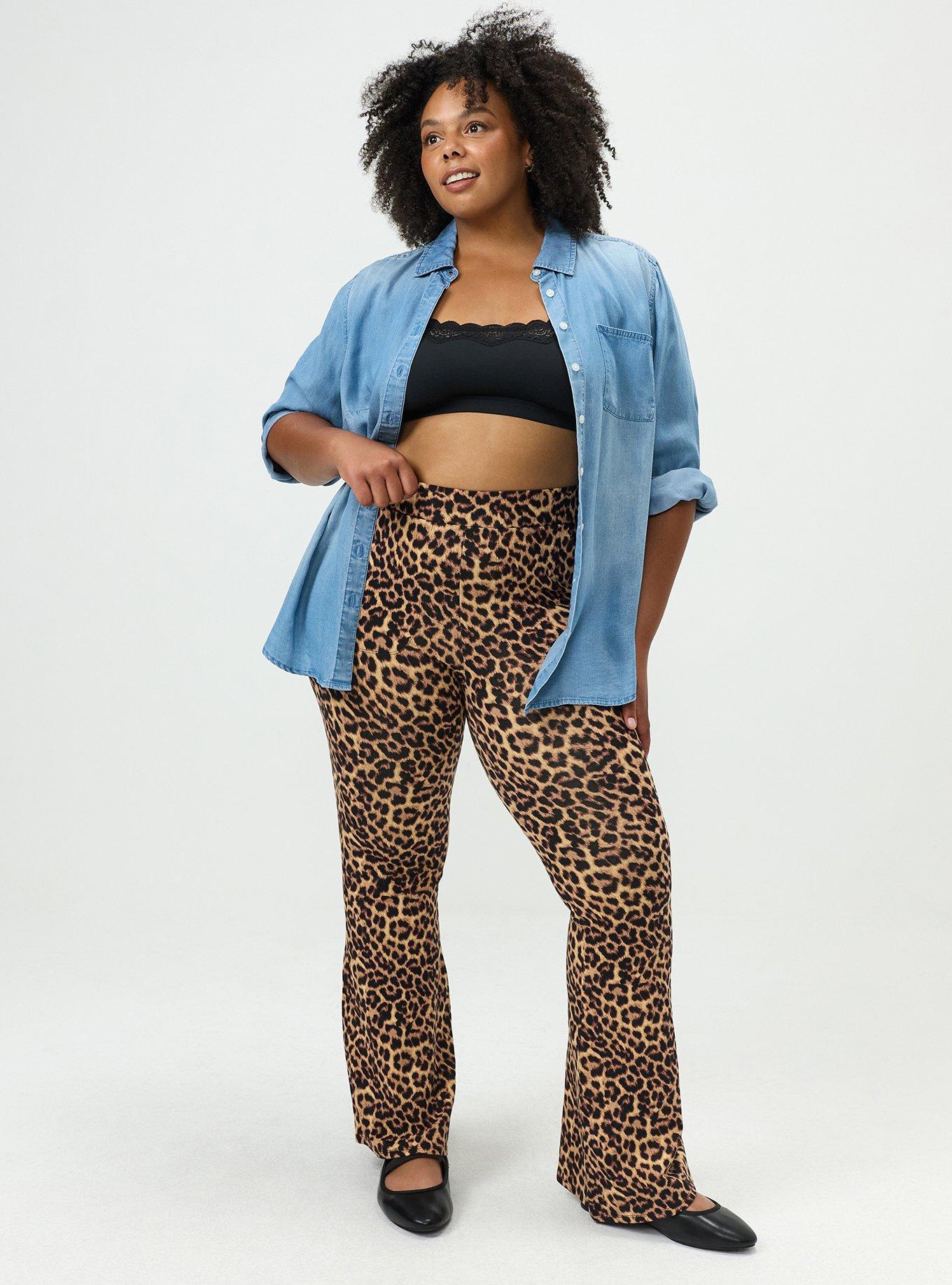Full Length Pocket Flare Legging, ON THE PROWL LEOPARD MULTI, alternate