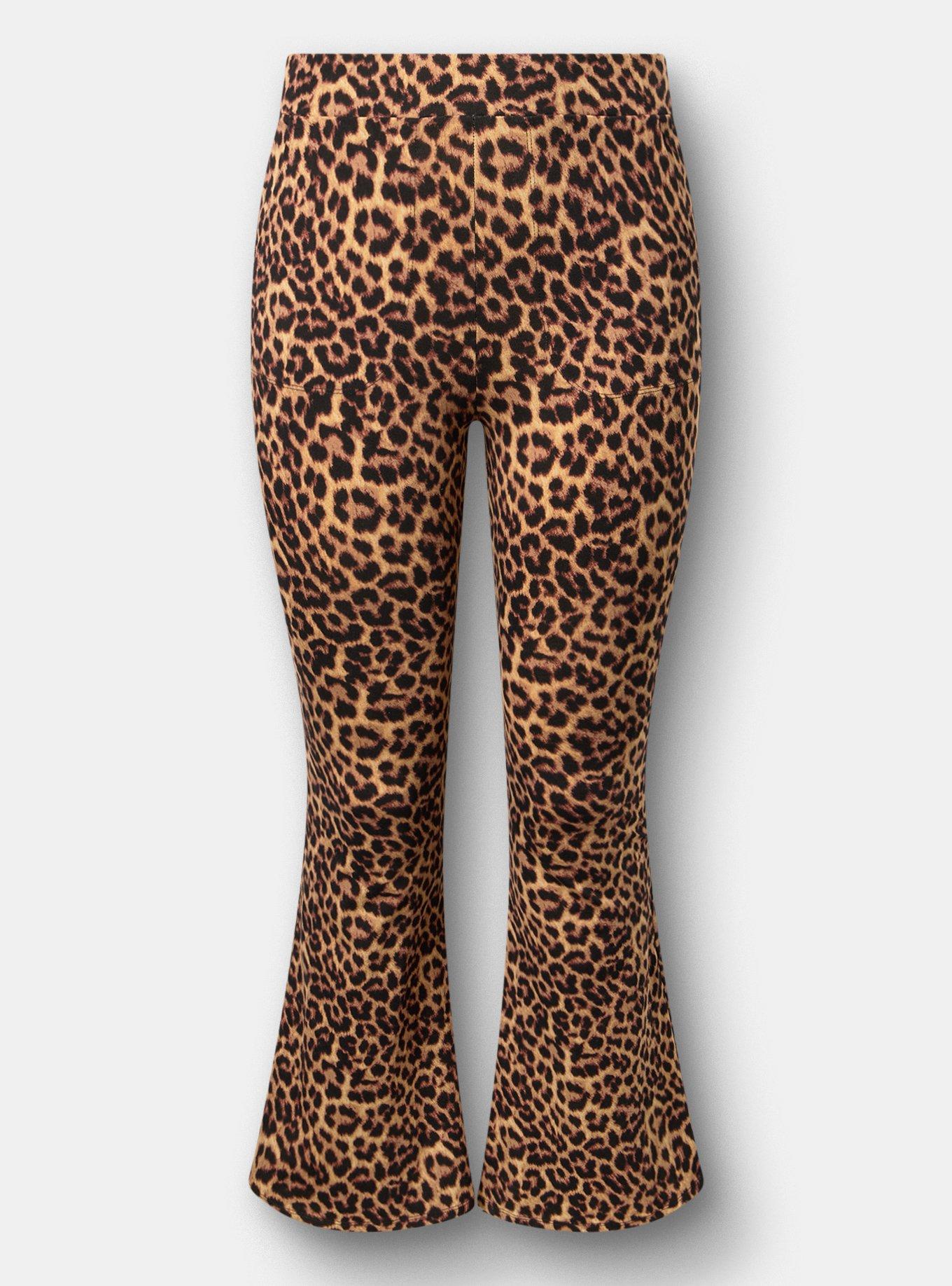 Full Length Pocket Flare Legging, ON THE PROWL LEOPARD MULTI, hi-res