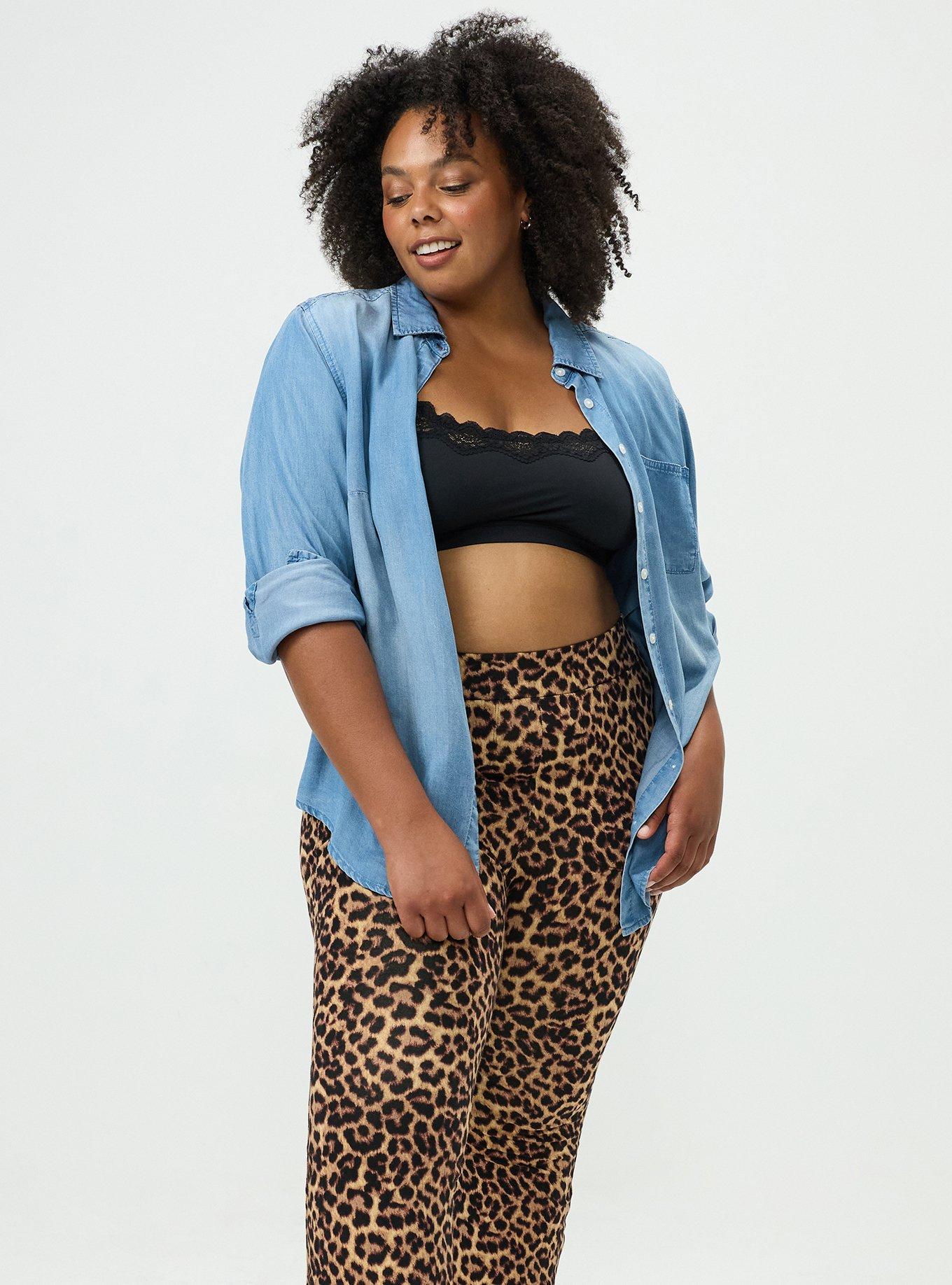 Full Length Pocket Flare Legging, ON THE PROWL LEOPARD MULTI, hi-res