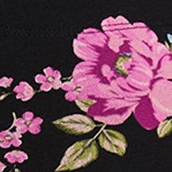 Plus Size Full-Length Pocket Flare Legging, KIRBY FLORAL BLACK, swatch