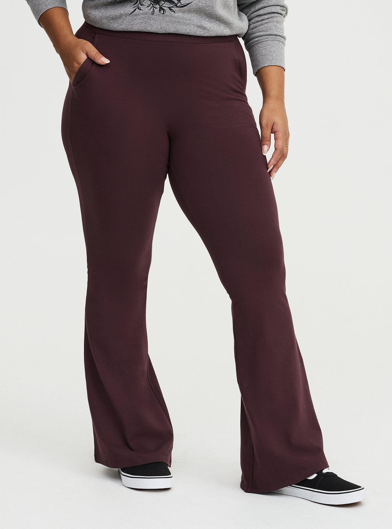 Full-Length Pocket Flare Legging, FUDGE, alternate