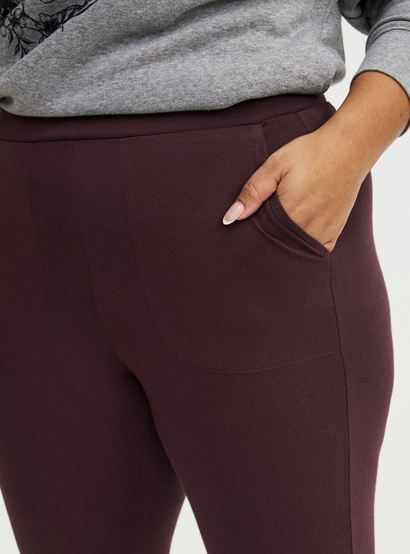 Full-Length Pocket Flare Legging, FUDGE, alternate