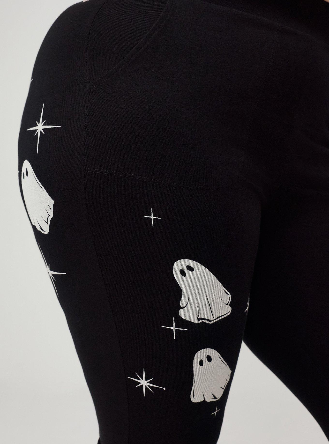 Full Length Pocket Flare Legging, GHOSTS ASCENDING DEEP BLACK, alternate