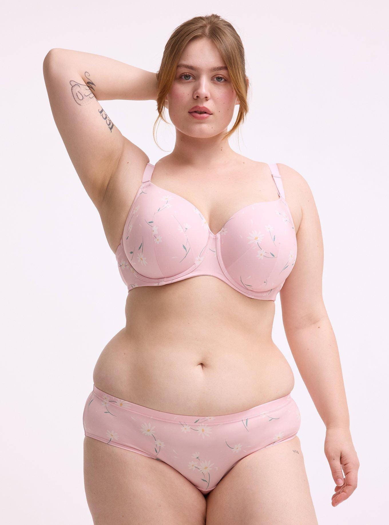 Second Skin Mid-Rise Hipster Panty, DAISY DANCE FLORAL PINK, hi-res
