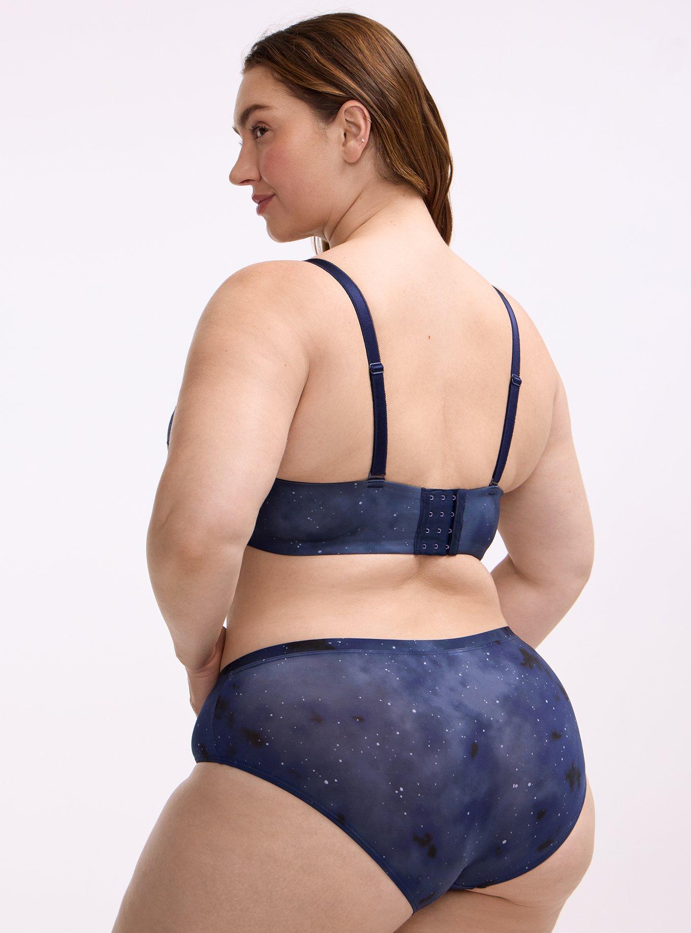 Plus Size Second Skin Mid-Rise Hipster Panty, SKYLAR GALAXY NAVY, alternate