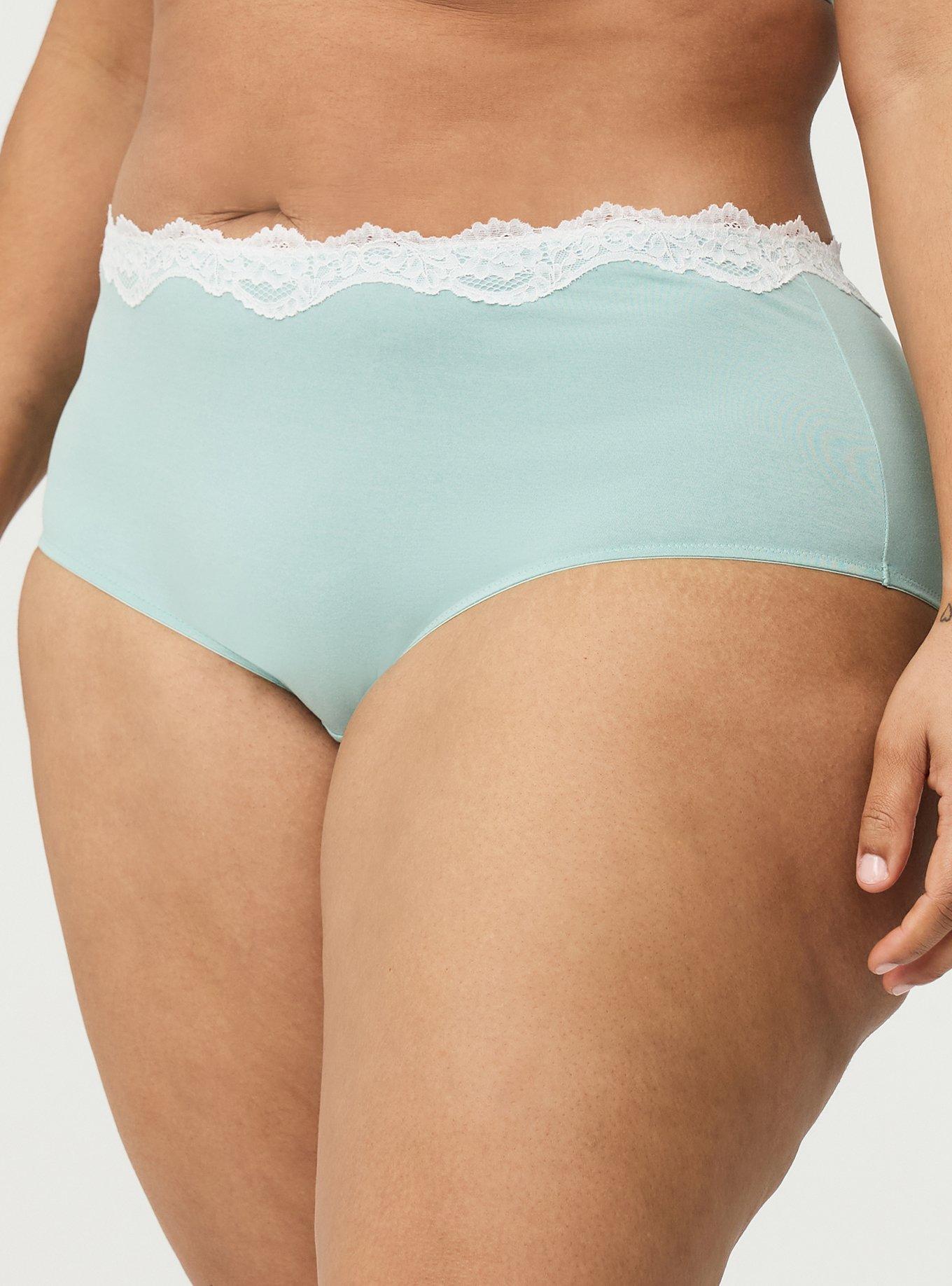 Heather Micro Mid-Rise Cheeky Panty, HARBOR GRAY HEATHER, alternate