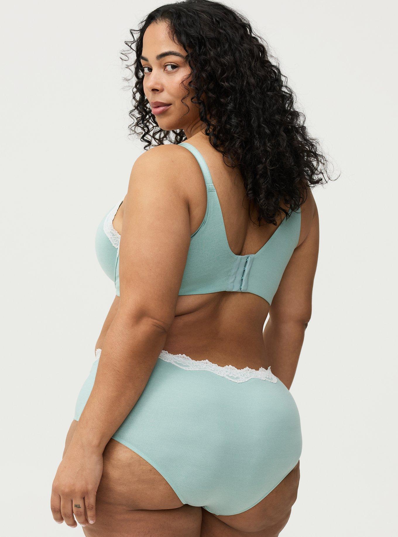 Heather Micro Mid-Rise Cheeky Panty, HARBOR GRAY HEATHER, alternate