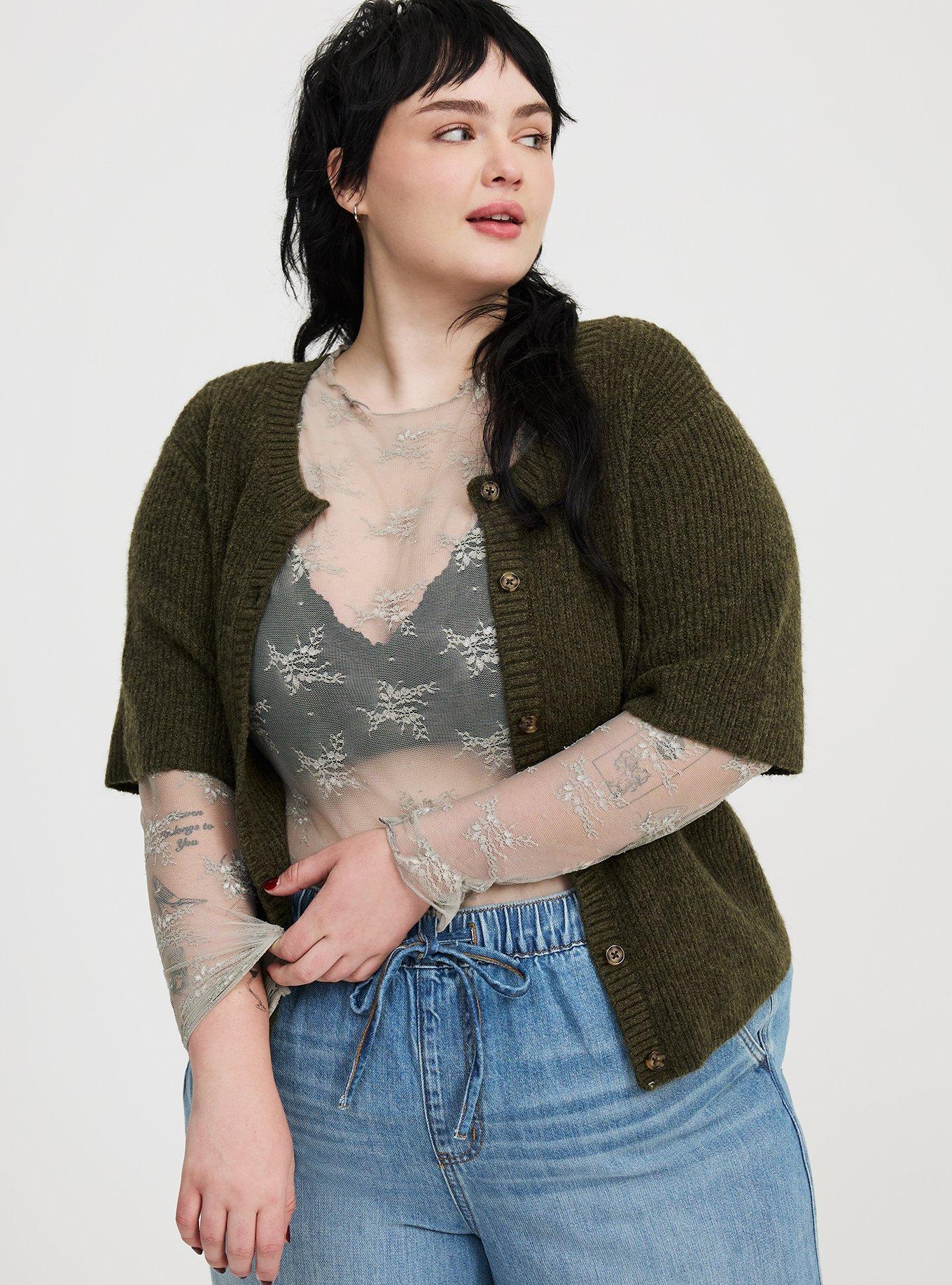 Vegan Cashmere Crew Cardigan