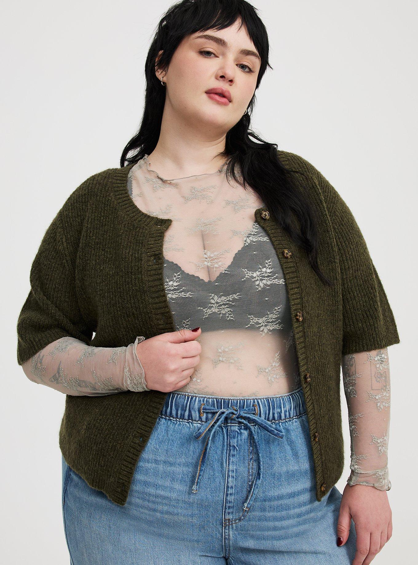 Vegan Cashmere Crew Cardigan