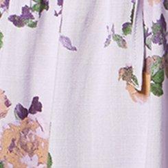 V-Neck Flutter Sleeve Blouse, KATHERINE FLORAL LILAC, swatch