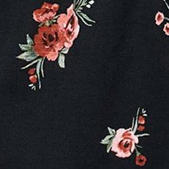 V-Neck Flutter Sleeve Blouse, PENNY PORTUGAL BLACK, swatch
