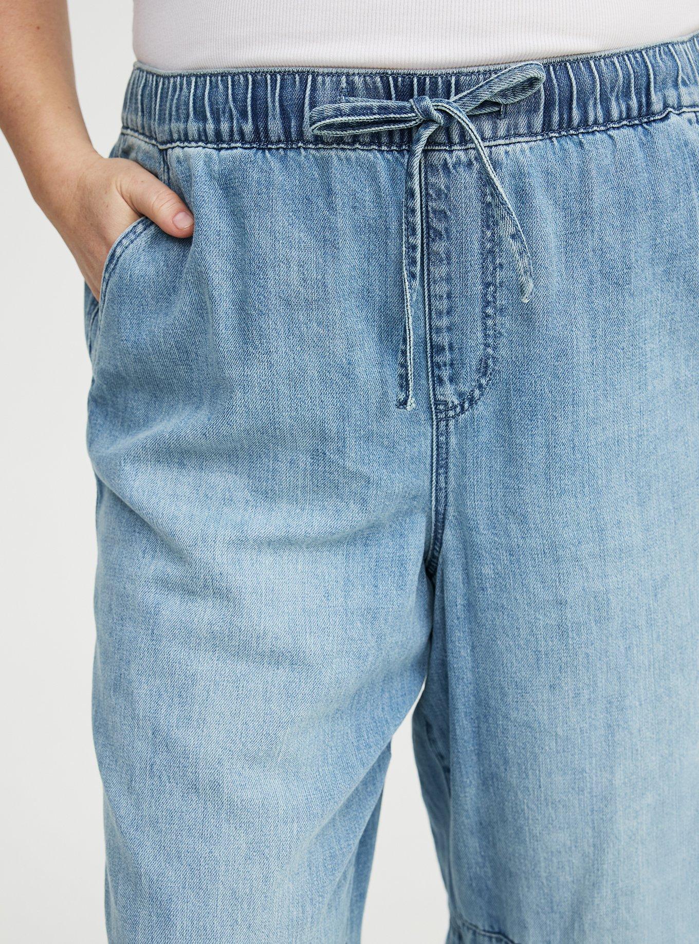 High-Rise Pull-On Drapey Barrel Jean, SKIPPER, alternate