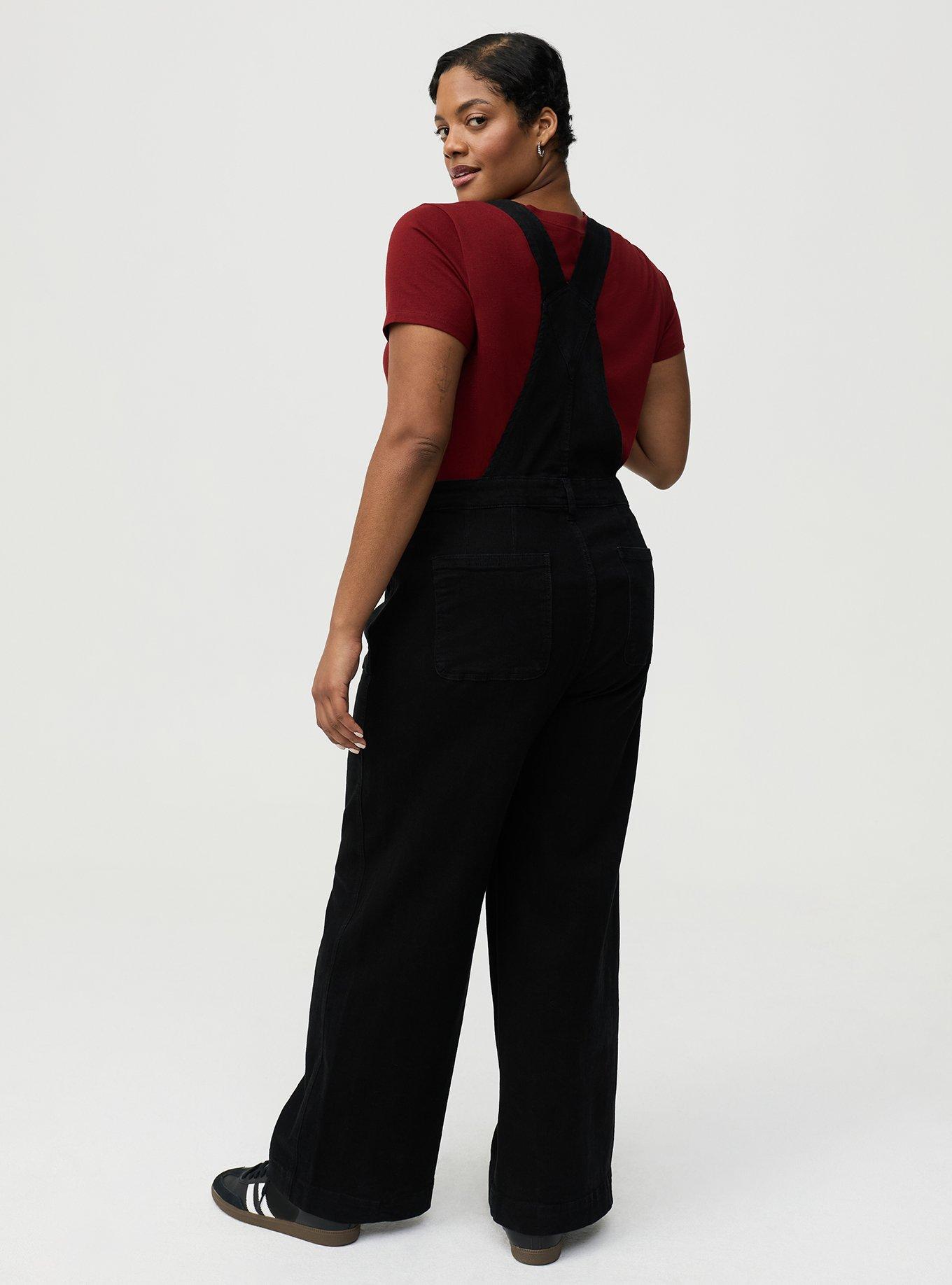 Wide-Leg Denim Overall