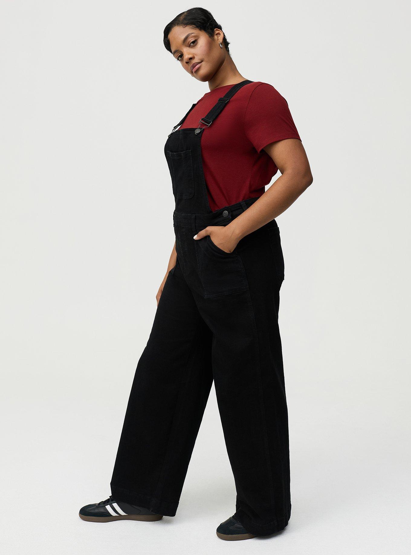 Wide-Leg Denim Overall